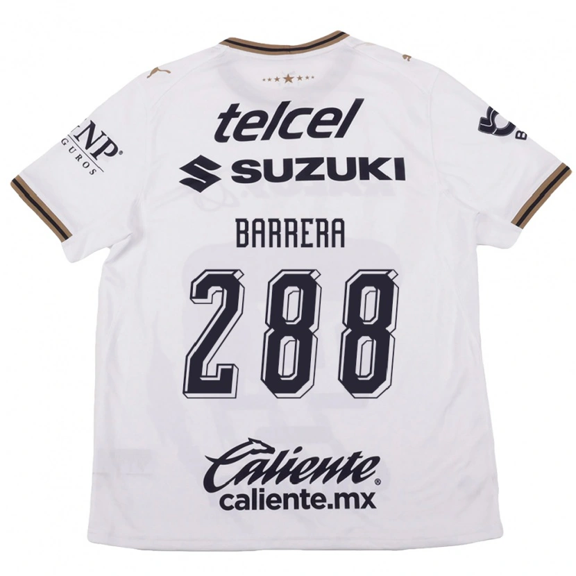 Danxen Męski Diego Barrera #288 Biały Czarny Brązowy Wyjazdowa Koszulka 2026/27 Koszulki Klubowe