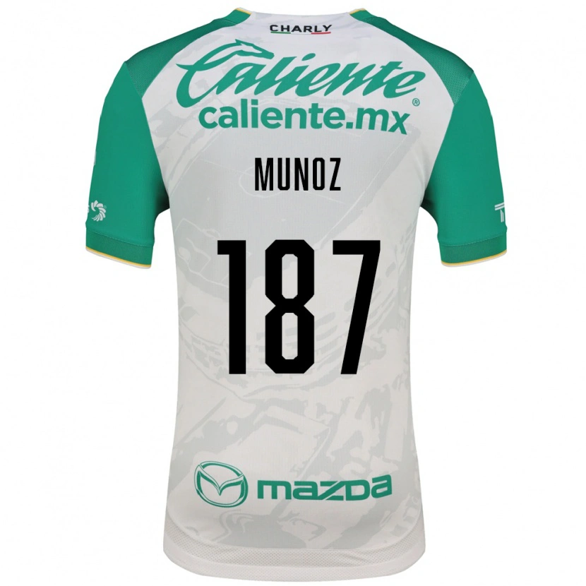 Danxen Męski Diego Muñoz #187 Jasnozielony Biały Wyjazdowa Koszulka 2026/27 Koszulki Klubowe