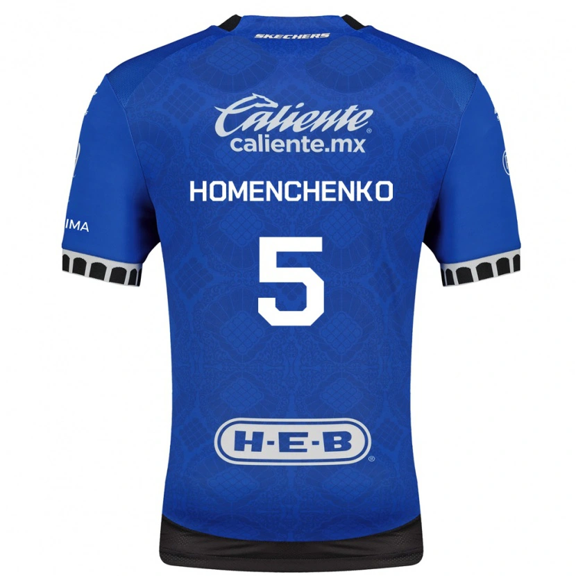 Danxen Męski Santiago Homenchenko #5 Królewski Niebieski Biały Czarny Wyjazdowa Koszulka 2026/27 Koszulki Klubowe