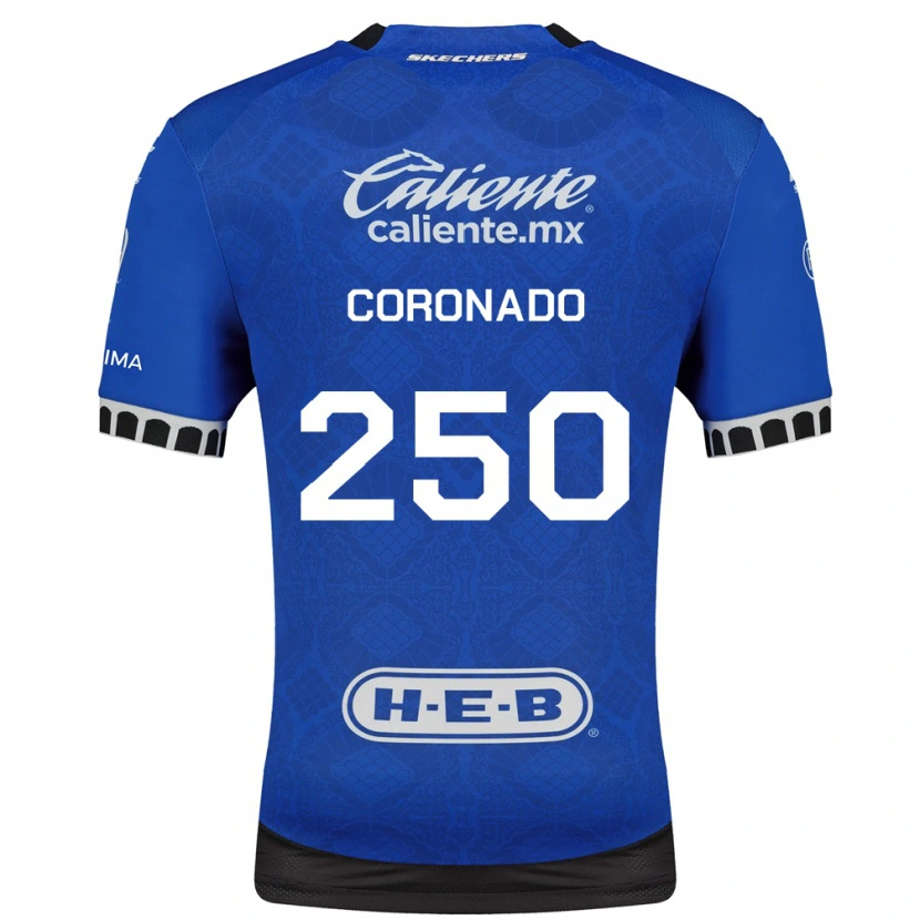Danxen Męski Maximiliano Coronado #250 Królewski Niebieski Biały Czarny Wyjazdowa Koszulka 2026/27 Koszulki Klubowe