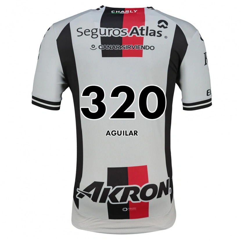 Danxen Męski Ángel Aguilar #320 Biały Czerwony Czarny Wyjazdowa Koszulka 2026/27 Koszulki Klubowe