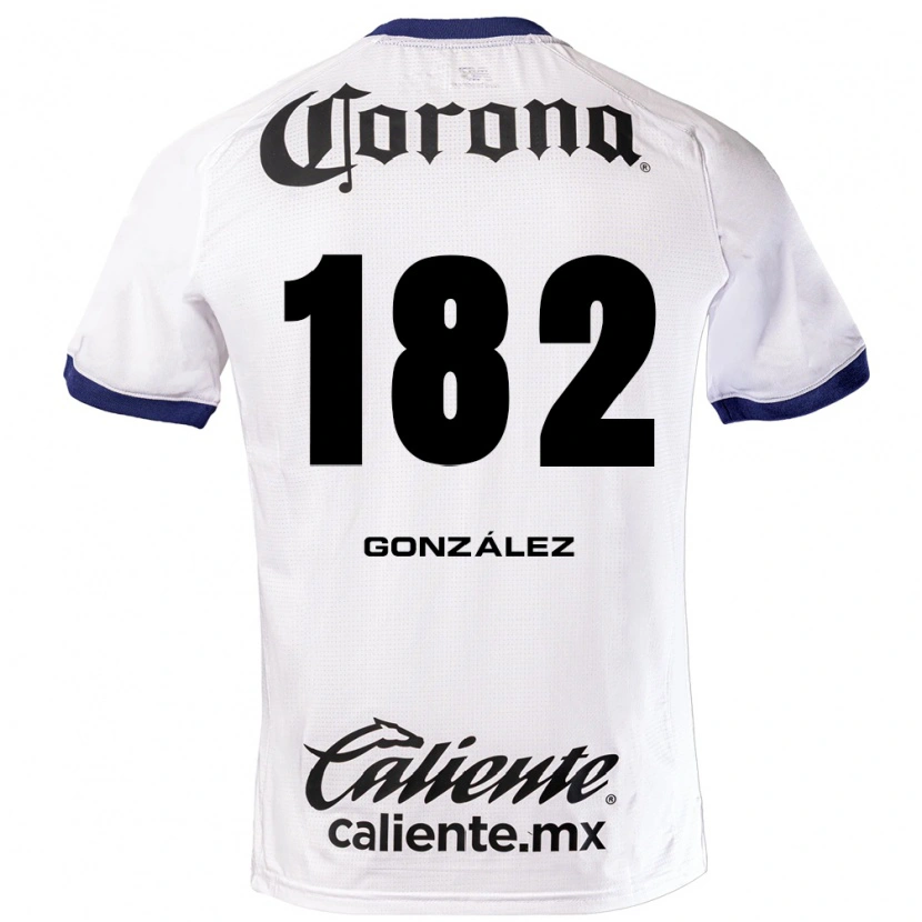 Danxen Męski Enrique González #182 Biały Niebieski Czarny Wyjazdowa Koszulka 2026/27 Koszulki Klubowe