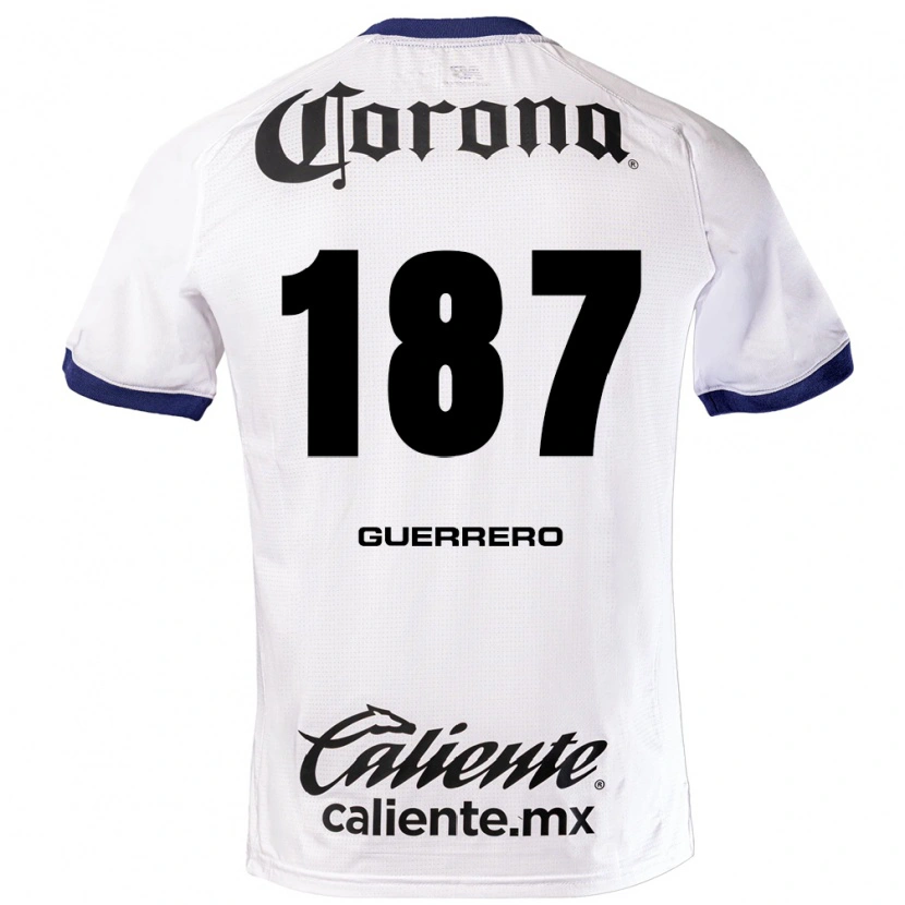 Danxen Męski Dominic Guerrero #187 Biały Niebieski Czarny Wyjazdowa Koszulka 2026/27 Koszulki Klubowe