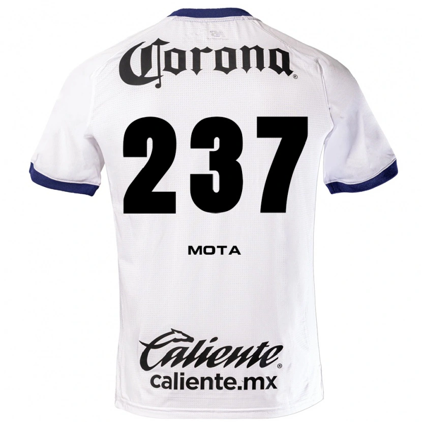 Danxen Męski Diego Mota #237 Biały Niebieski Czarny Wyjazdowa Koszulka 2026/27 Koszulki Klubowe