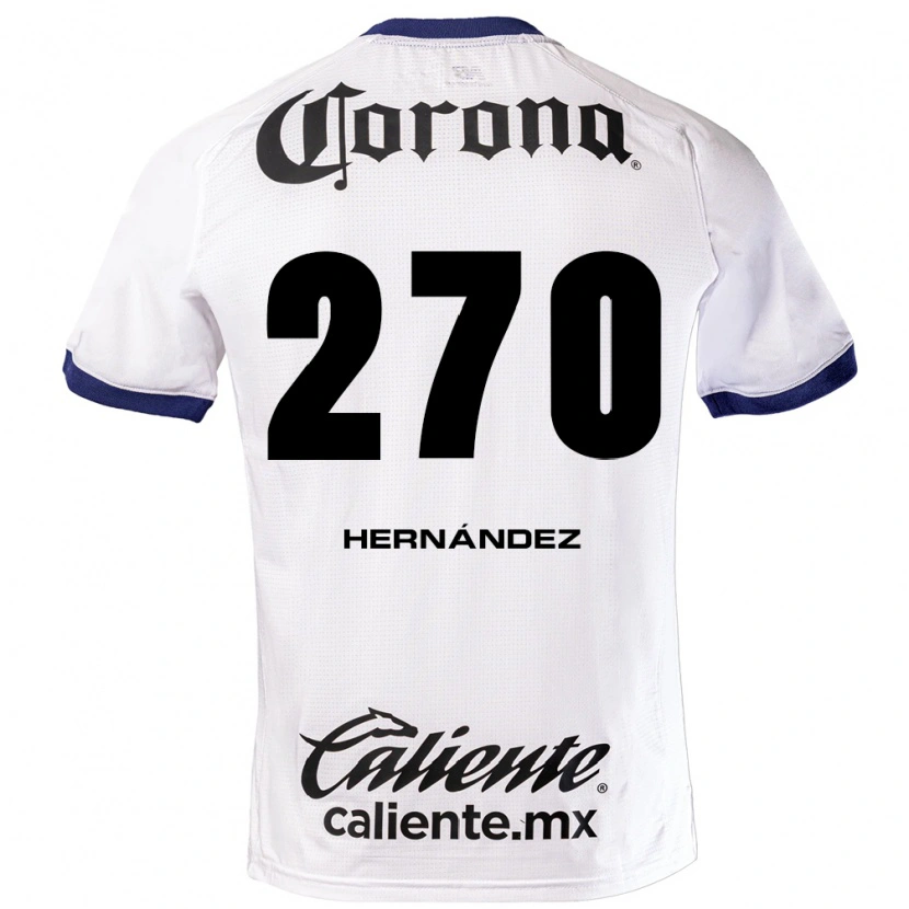 Danxen Męski Alberto Hernández #270 Biały Niebieski Czarny Wyjazdowa Koszulka 2026/27 Koszulki Klubowe