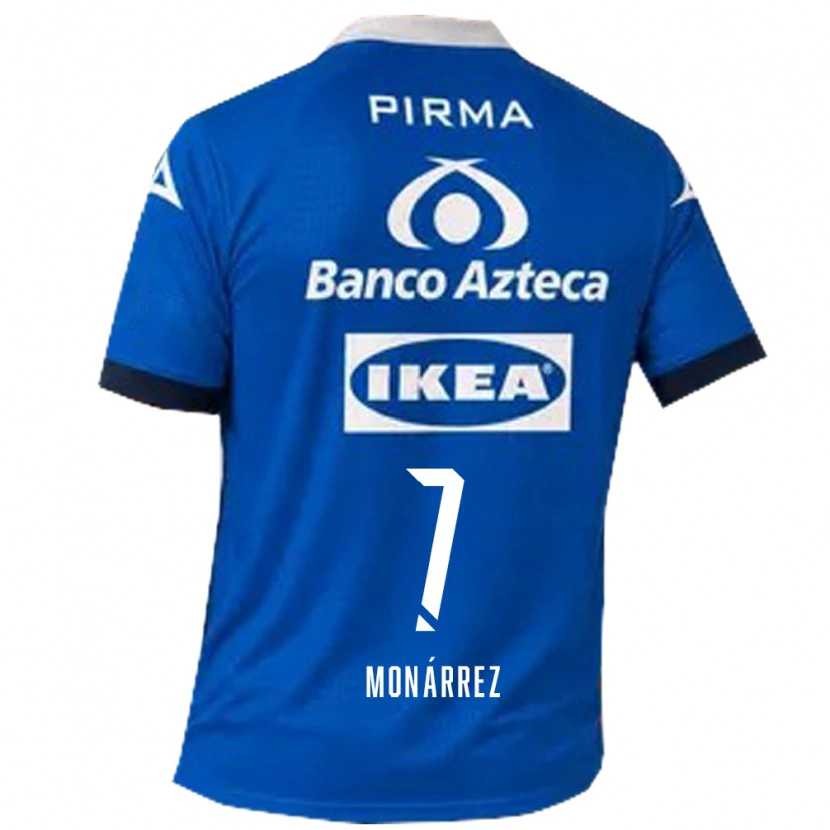 Danxen Męski Fernando Monárrez #7 Niebieski Biały Wyjazdowa Koszulka 2026/27 Koszulki Klubowe