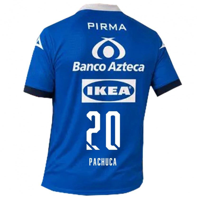 Danxen Męski José Pachuca #20 Niebieski Biały Wyjazdowa Koszulka 2026/27 Koszulki Klubowe