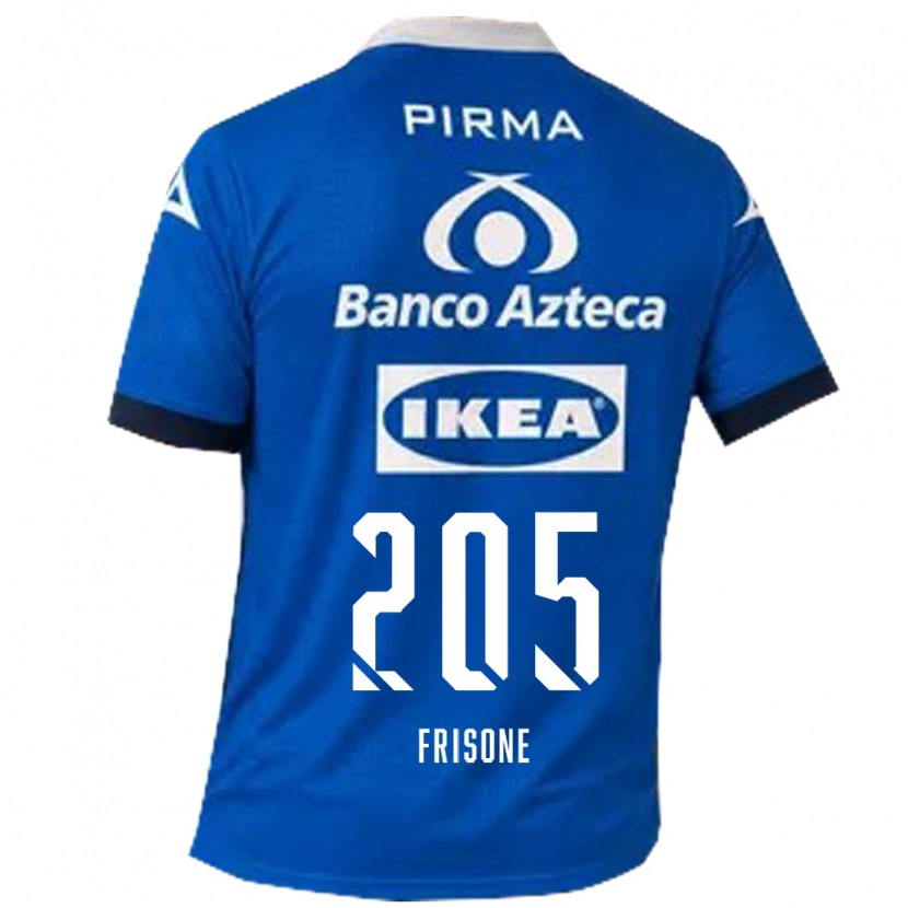 Danxen Męski Giovanni Frisone #205 Niebieski Biały Wyjazdowa Koszulka 2026/27 Koszulki Klubowe