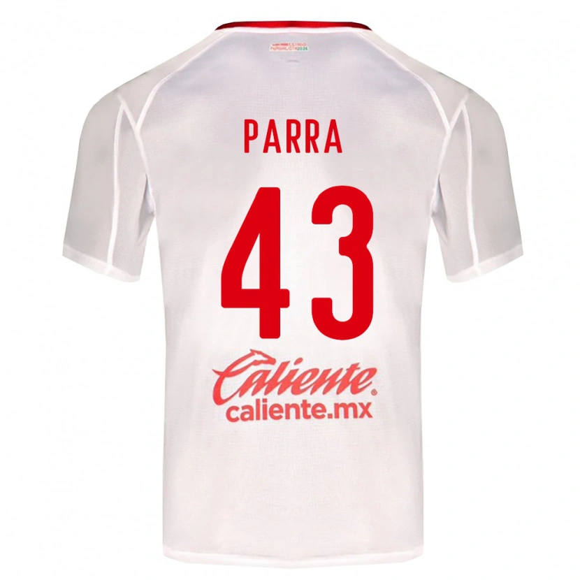 Danxen Męski Rodrigo Parra #43 Biały Zielony Czerwony Wyjazdowa Koszulka 2026/27 Koszulki Klubowe