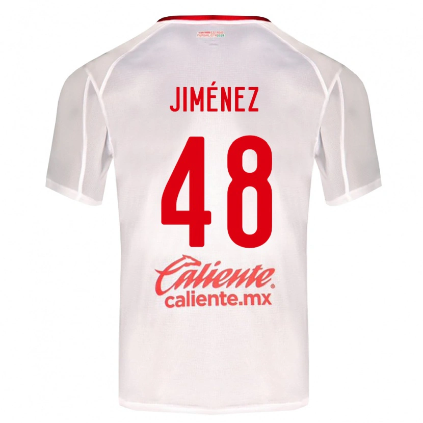 Danxen Męski Leonardo Jiménez #48 Biały Zielony Czerwony Wyjazdowa Koszulka 2026/27 Koszulki Klubowe