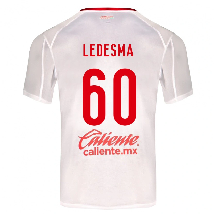 Danxen Męski Luis Ledesma #60 Biały Zielony Czerwony Wyjazdowa Koszulka 2026/27 Koszulki Klubowe
