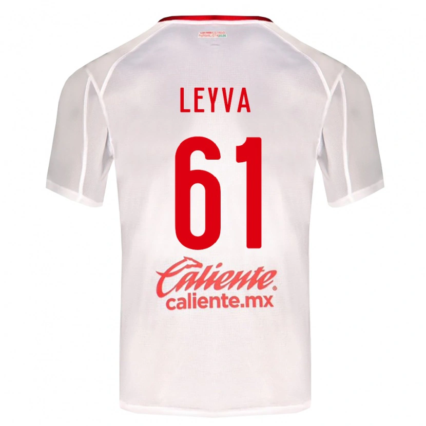 Danxen Męski Axel Leyva #61 Biały Zielony Czerwony Wyjazdowa Koszulka 2026/27 Koszulki Klubowe