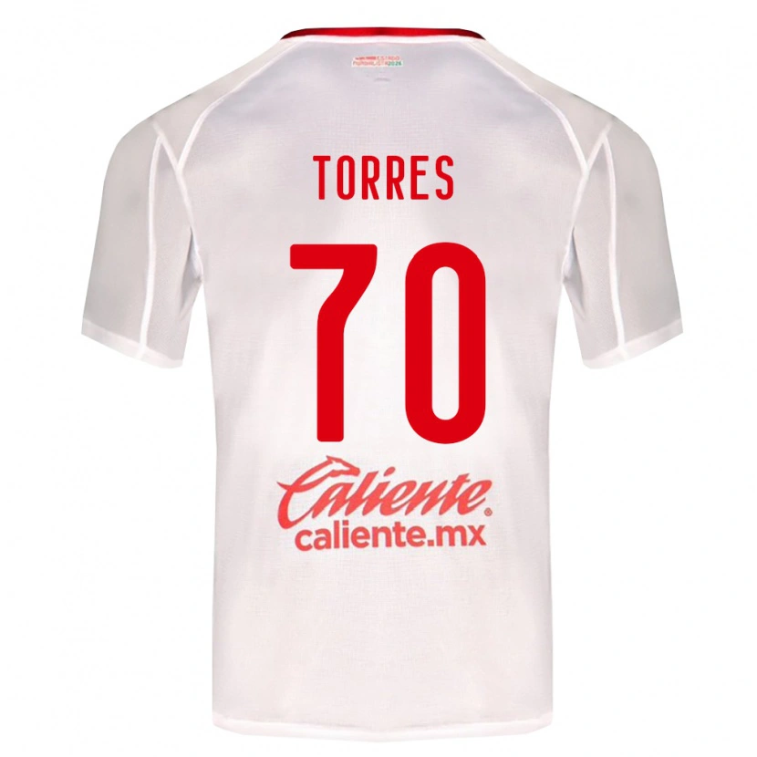 Danxen Męski Leo Torres #70 Biały Zielony Czerwony Wyjazdowa Koszulka 2026/27 Koszulki Klubowe