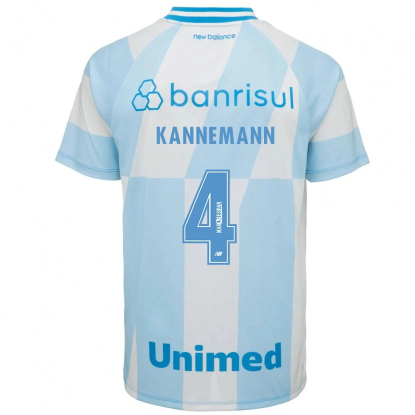 Danxen Męski Walter Kannemann #4 Jasny Niebieski Biały Wyjazdowa Koszulka 2026/27 Koszulki Klubowe