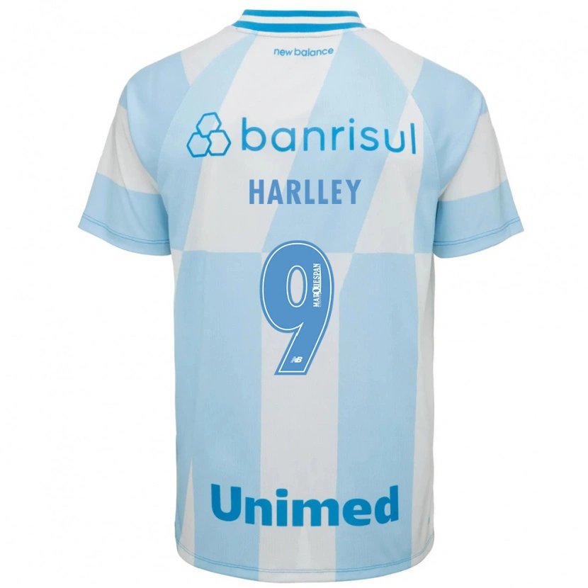 Danxen Męski Harlley Hanry Nascimento De Vasconcelos #9 Jasny Niebieski Biały Wyjazdowa Koszulka 2026/27 Koszulki Klubowe