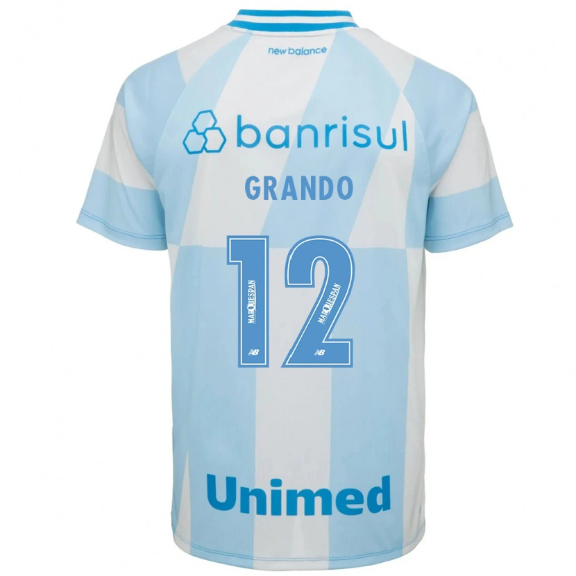 Danxen Męski Gabriel Grando #12 Jasny Niebieski Biały Wyjazdowa Koszulka 2026/27 Koszulki Klubowe