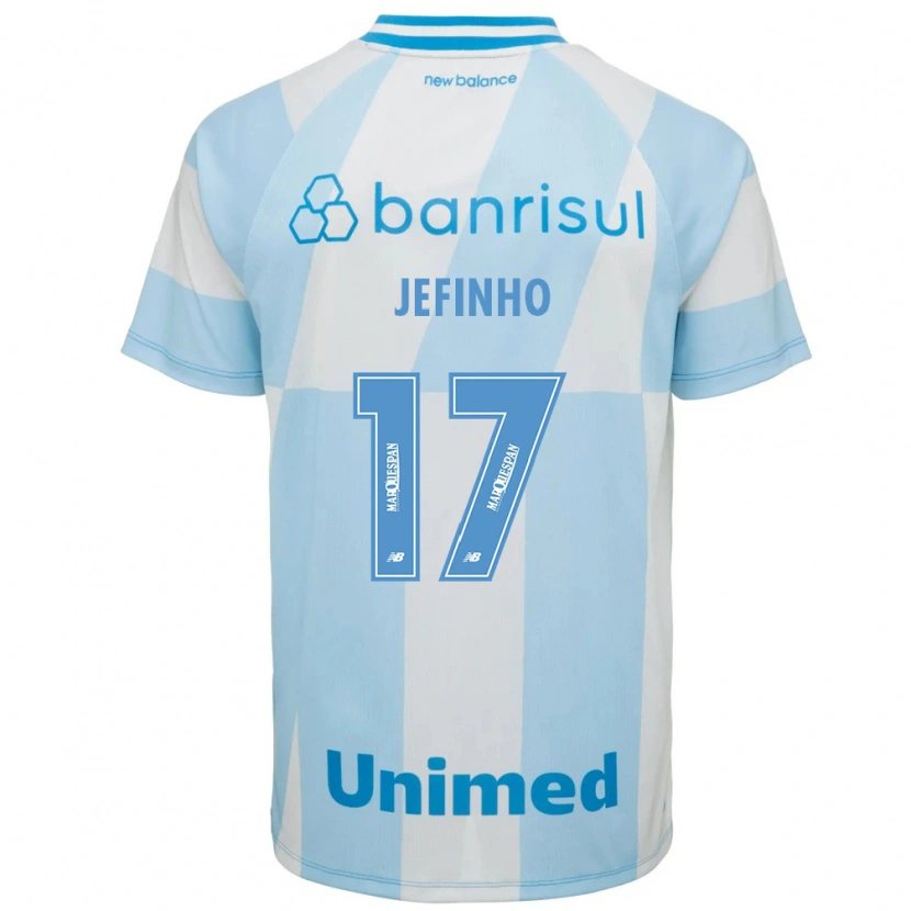 Danxen Męski Jefinho #17 Jasny Niebieski Biały Wyjazdowa Koszulka 2026/27 Koszulki Klubowe
