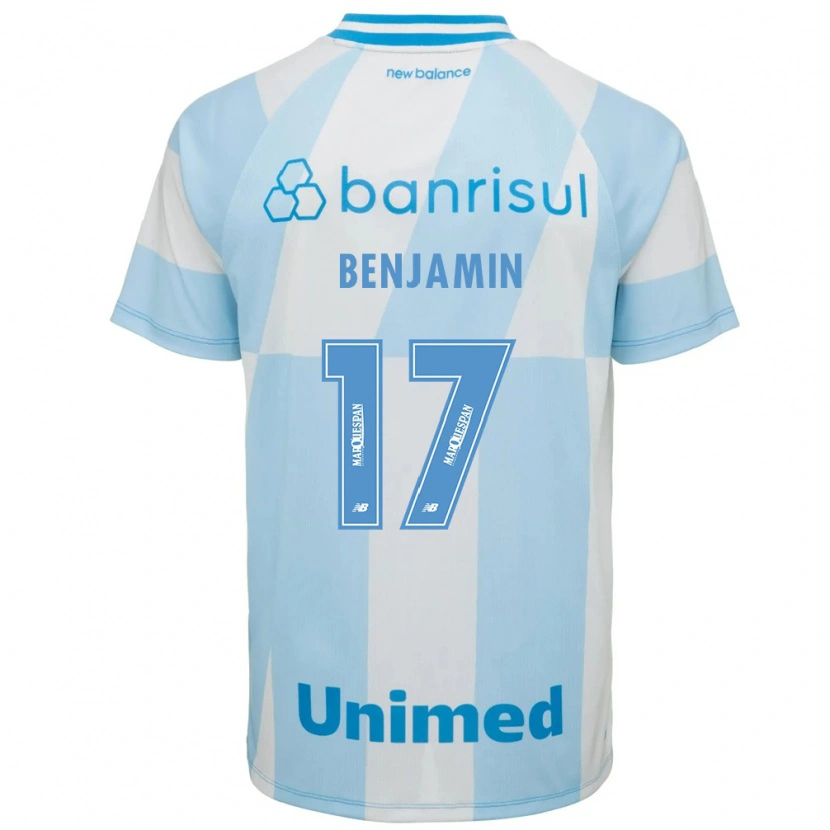 Danxen Męski Benjamin Dos Santos #17 Jasny Niebieski Biały Wyjazdowa Koszulka 2026/27 Koszulki Klubowe