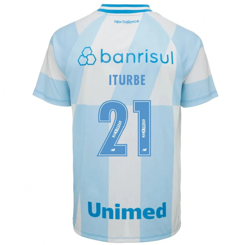 Danxen Męski Juan Iturbe #21 Jasny Niebieski Biały Wyjazdowa Koszulka 2026/27 Koszulki Klubowe