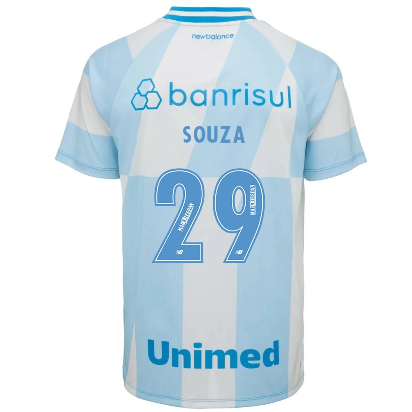 Danxen Męski Diego Souza #29 Jasny Niebieski Biały Wyjazdowa Koszulka 2026/27 Koszulki Klubowe