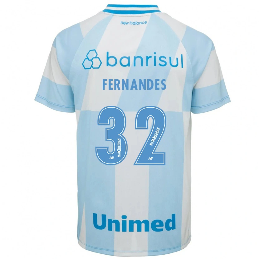 Danxen Męski Nathan Fernandes #32 Jasny Niebieski Biały Wyjazdowa Koszulka 2026/27 Koszulki Klubowe