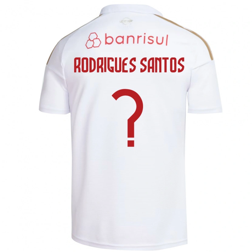 Danxen Męski Richard Rodrigues Santos #0 Biały Czerwony Wyjazdowa Koszulka 2026/27 Koszulki Klubowe