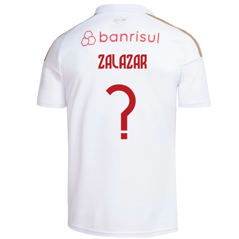 Danxen Męski Maxi Zalazar #0 Biały Czerwony Wyjazdowa Koszulka 2026/27 Koszulki Klubowe