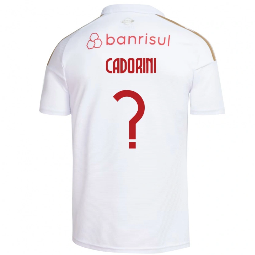 Danxen Męski Matheus Cadorini #0 Biały Czerwony Wyjazdowa Koszulka 2026/27 Koszulki Klubowe