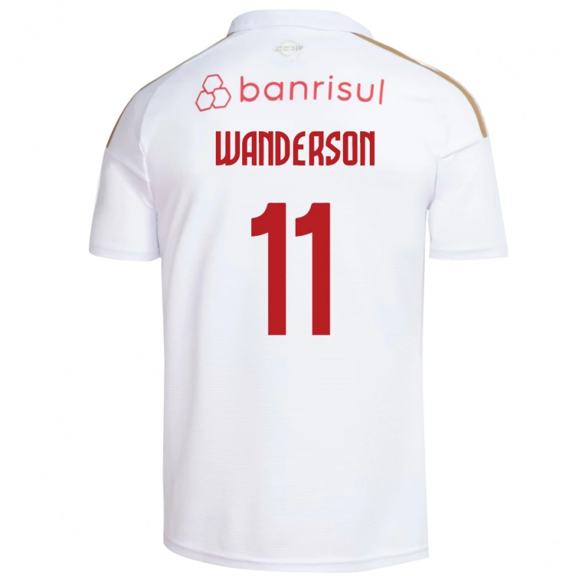 Danxen Męski Wanderson #11 Biały Czerwony Wyjazdowa Koszulka 2026/27 Koszulki Klubowe