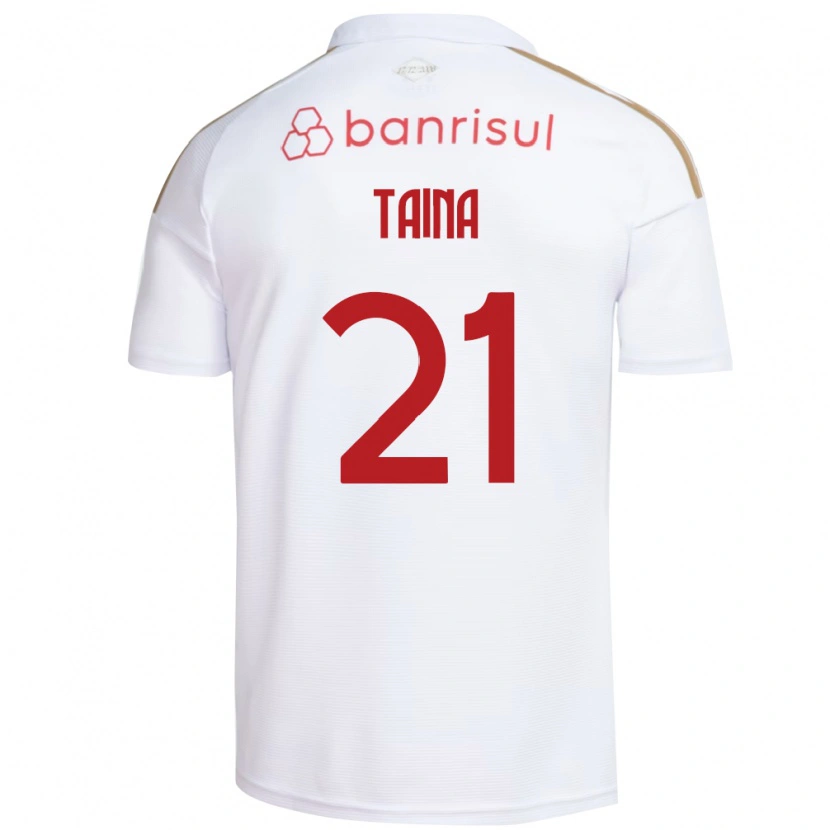 Danxen Męski Taina #21 Biały Czerwony Wyjazdowa Koszulka 2026/27 Koszulki Klubowe