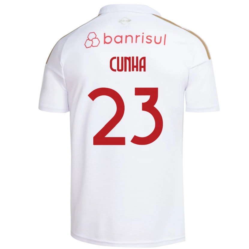 Danxen Męski Matheus Cunha #23 Biały Czerwony Wyjazdowa Koszulka 2026/27 Koszulki Klubowe