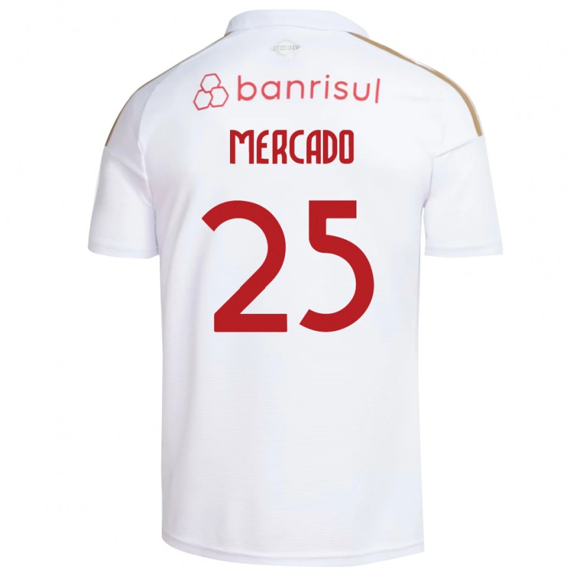 Danxen Męski Gabriel Mercado #25 Biały Czerwony Wyjazdowa Koszulka 2026/27 Koszulki Klubowe