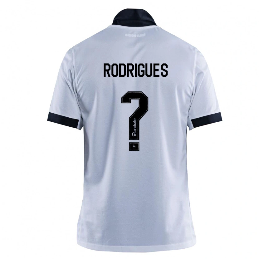 Danxen Męski Vinicius Rodrigues #0 Czarny Biały Wyjazdowa Koszulka 2026/27 Koszulki Klubowe