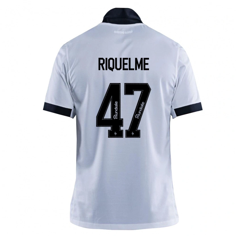 Danxen Męski Riquelme Henrique Da Silva Ferreira #47 Czarny Biały Wyjazdowa Koszulka 2026/27 Koszulki Klubowe