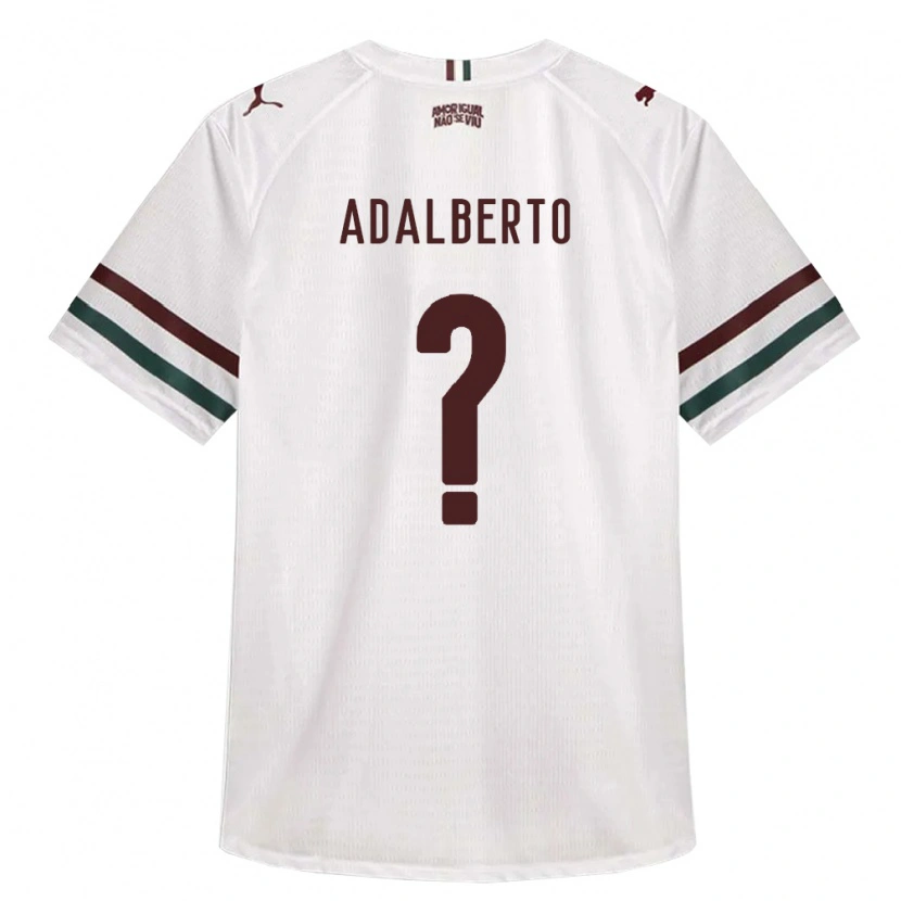 Danxen Męski Adalberto Junior De Jesus Justino #0 Biały Zielony Burgundia Wyjazdowa Koszulka 2026/27 Koszulki Klubowe