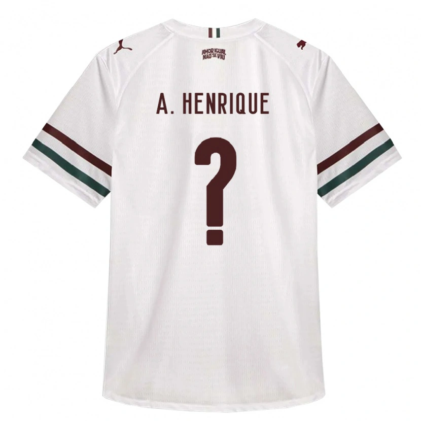 Danxen Męski Arthur Henrique #0 Biały Zielony Burgundia Wyjazdowa Koszulka 2026/27 Koszulki Klubowe