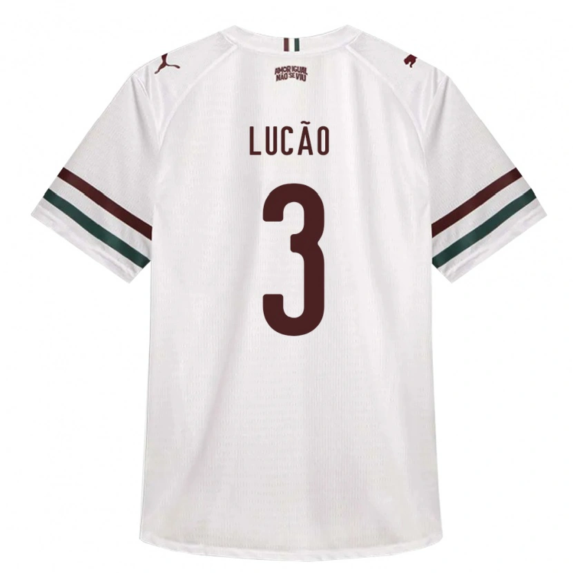 Danxen Męski Lucas De Oliveira Ribeiro #3 Biały Zielony Burgundia Wyjazdowa Koszulka 2026/27 Koszulki Klubowe