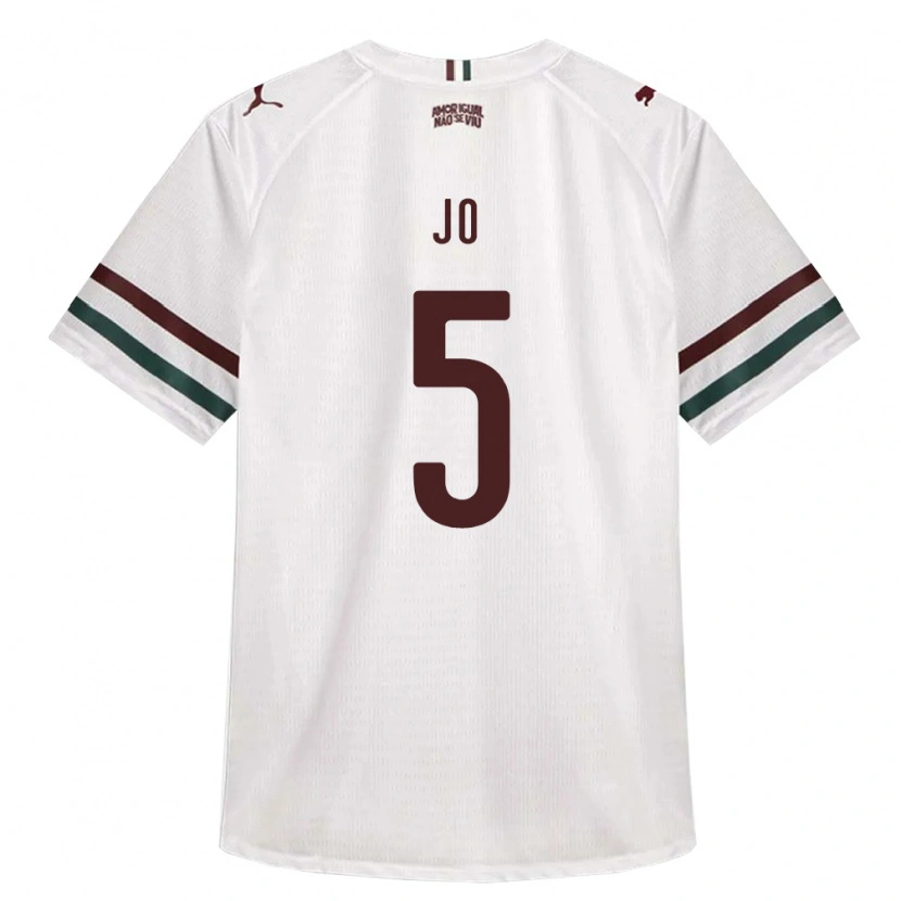 Danxen Męski Joedson Santos Almeida #5 Biały Zielony Burgundia Wyjazdowa Koszulka 2026/27 Koszulki Klubowe