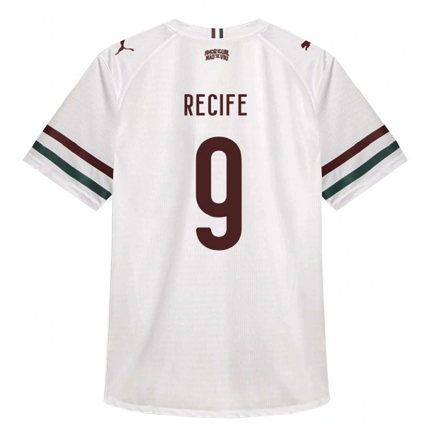Danxen Męski Tiago Recife #9 Biały Zielony Burgundia Wyjazdowa Koszulka 2026/27 Koszulki Klubowe