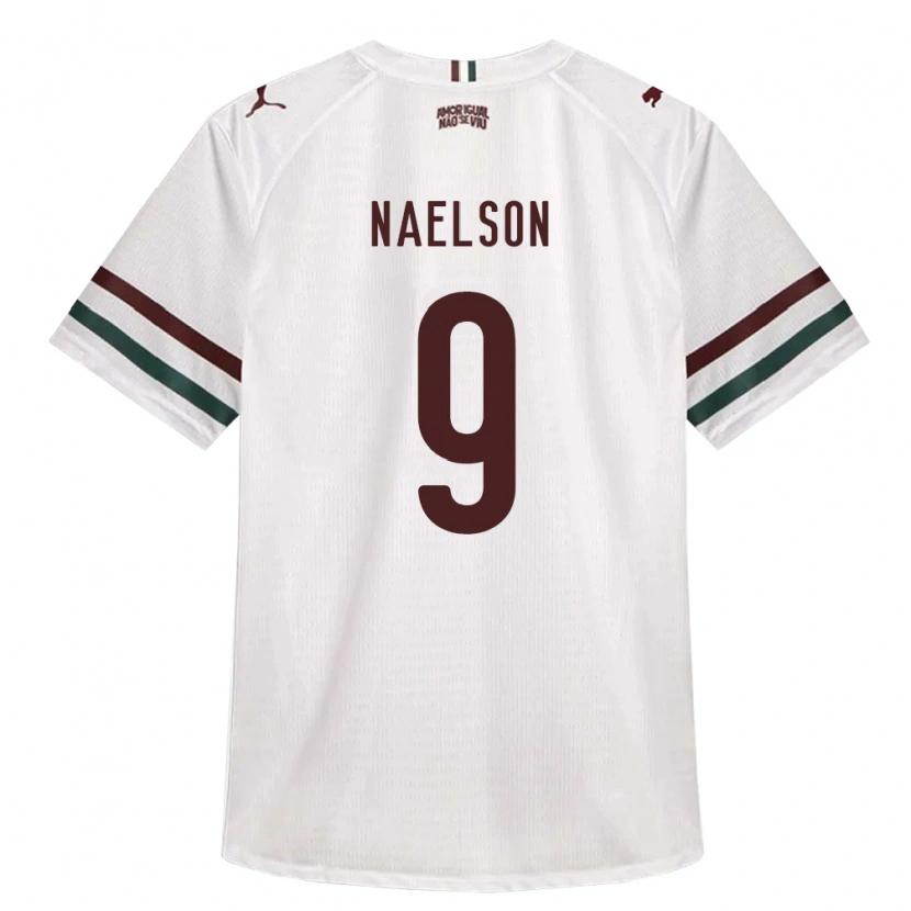 Danxen Męski Naelson Alves Dos Santos #9 Biały Zielony Burgundia Wyjazdowa Koszulka 2026/27 Koszulki Klubowe