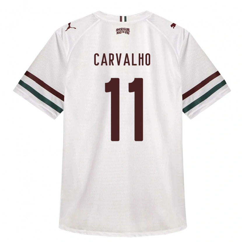 Danxen Męski Léo Carvalho #11 Biały Zielony Burgundia Wyjazdowa Koszulka 2026/27 Koszulki Klubowe