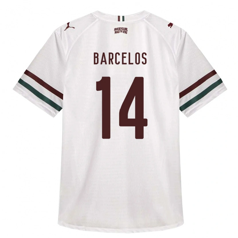 Danxen Męski Danilo Barcelos #14 Biały Zielony Burgundia Wyjazdowa Koszulka 2026/27 Koszulki Klubowe