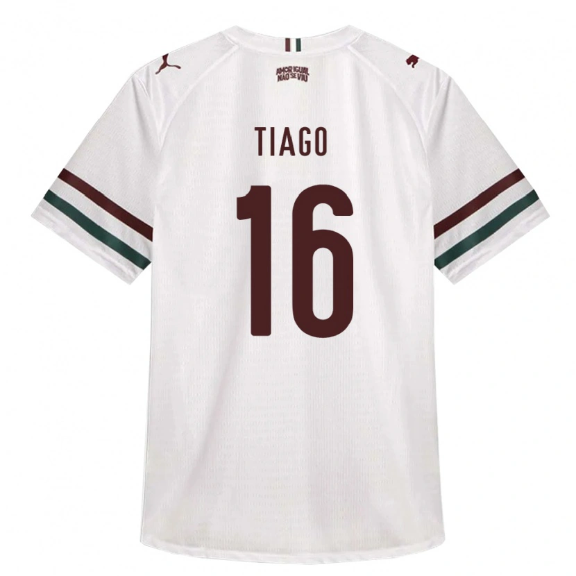 Danxen Męski Tiago Lucas Costa #16 Biały Zielony Burgundia Wyjazdowa Koszulka 2026/27 Koszulki Klubowe