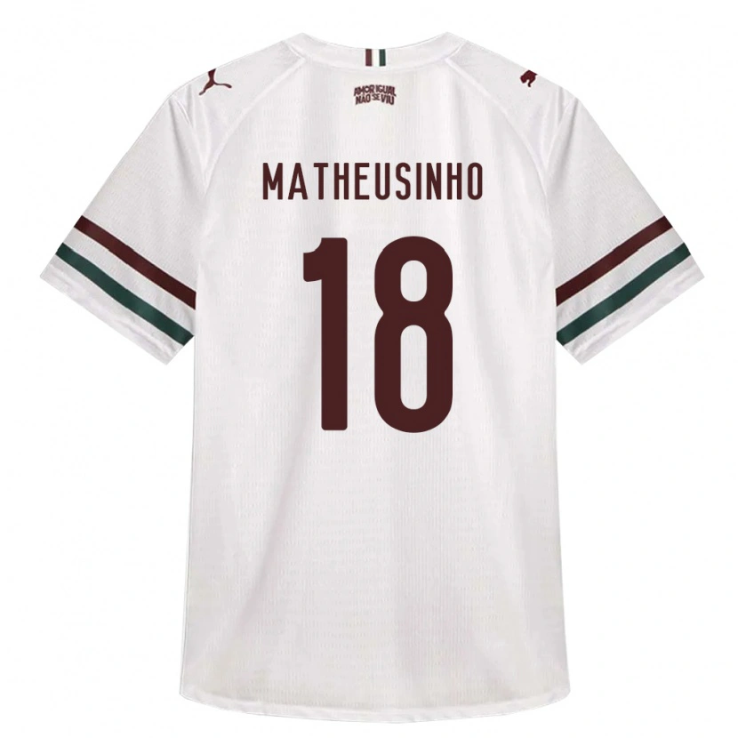 Danxen Męski Matheus Ferreira Da Costa #18 Biały Zielony Burgundia Wyjazdowa Koszulka 2026/27 Koszulki Klubowe