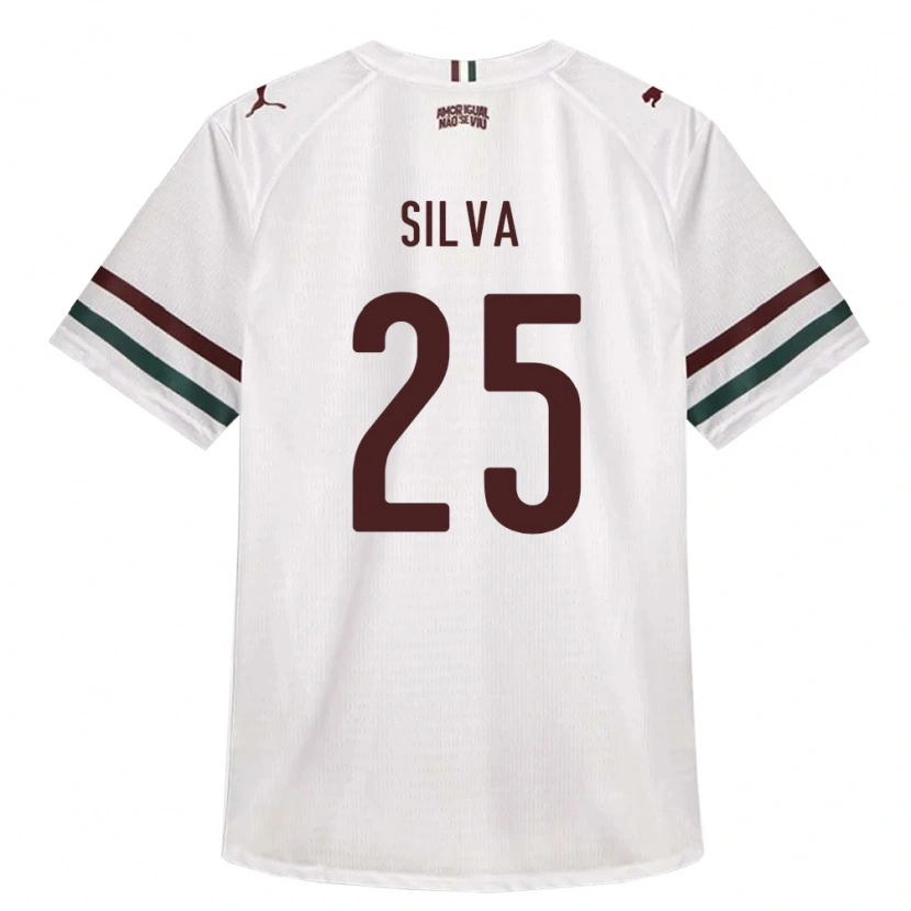 Danxen Męski Julia Silva #25 Biały Zielony Burgundia Wyjazdowa Koszulka 2026/27 Koszulki Klubowe