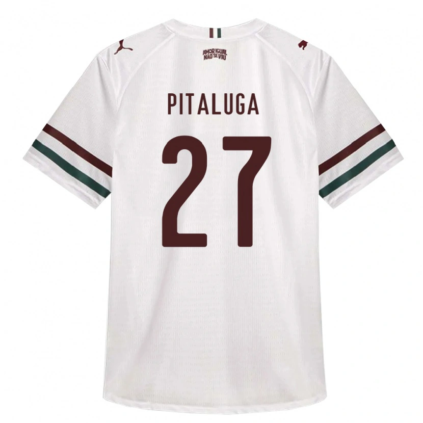 Danxen Męski Marcelo Pitaluga #27 Biały Zielony Burgundia Wyjazdowa Koszulka 2026/27 Koszulki Klubowe