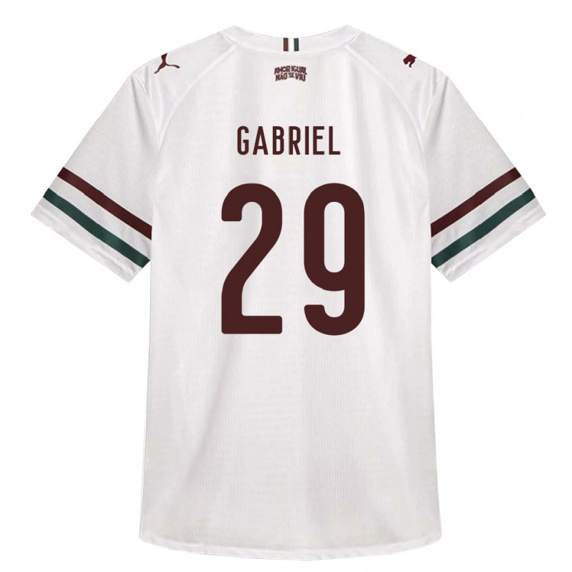 Danxen Męski Isack Gabriel #29 Biały Zielony Burgundia Wyjazdowa Koszulka 2026/27 Koszulki Klubowe