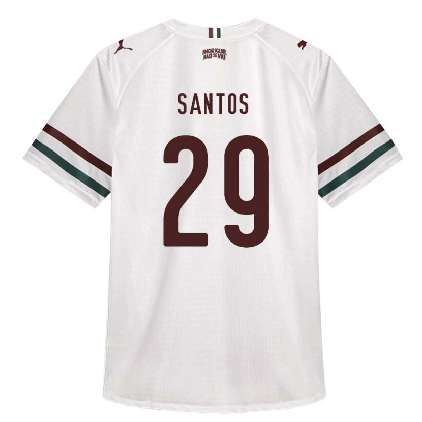 Danxen Męski Thiago Santos #29 Biały Zielony Burgundia Wyjazdowa Koszulka 2026/27 Koszulki Klubowe