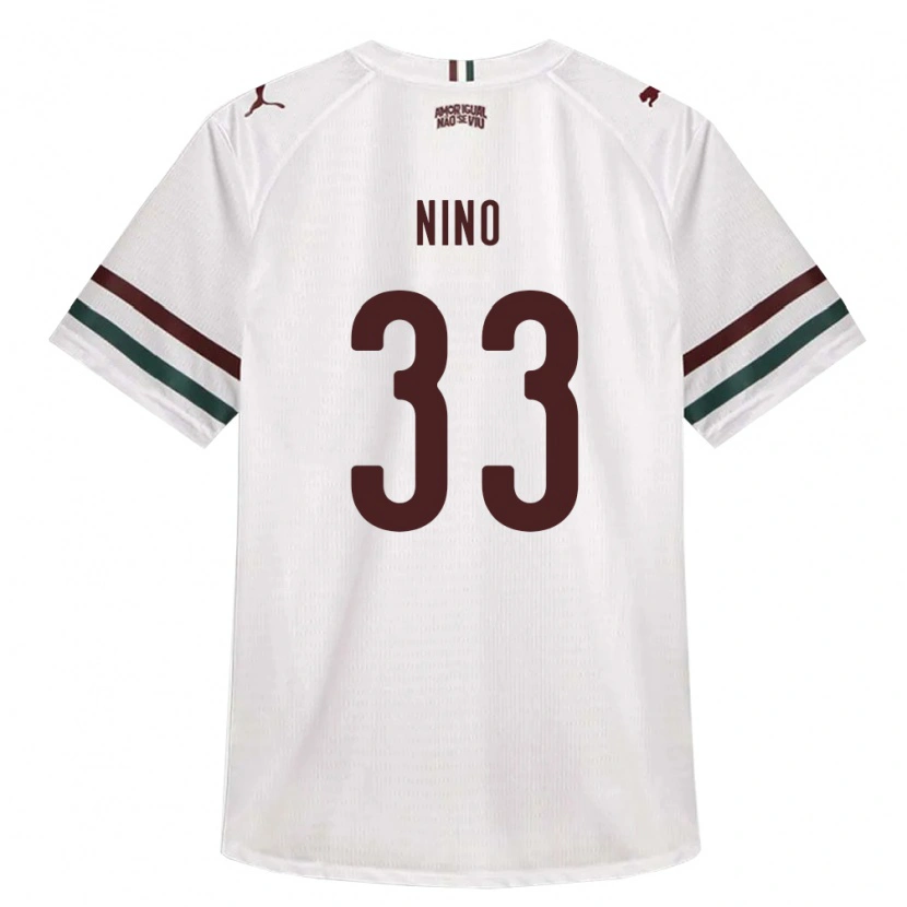 Danxen Męski Nino #33 Biały Zielony Burgundia Wyjazdowa Koszulka 2026/27 Koszulki Klubowe