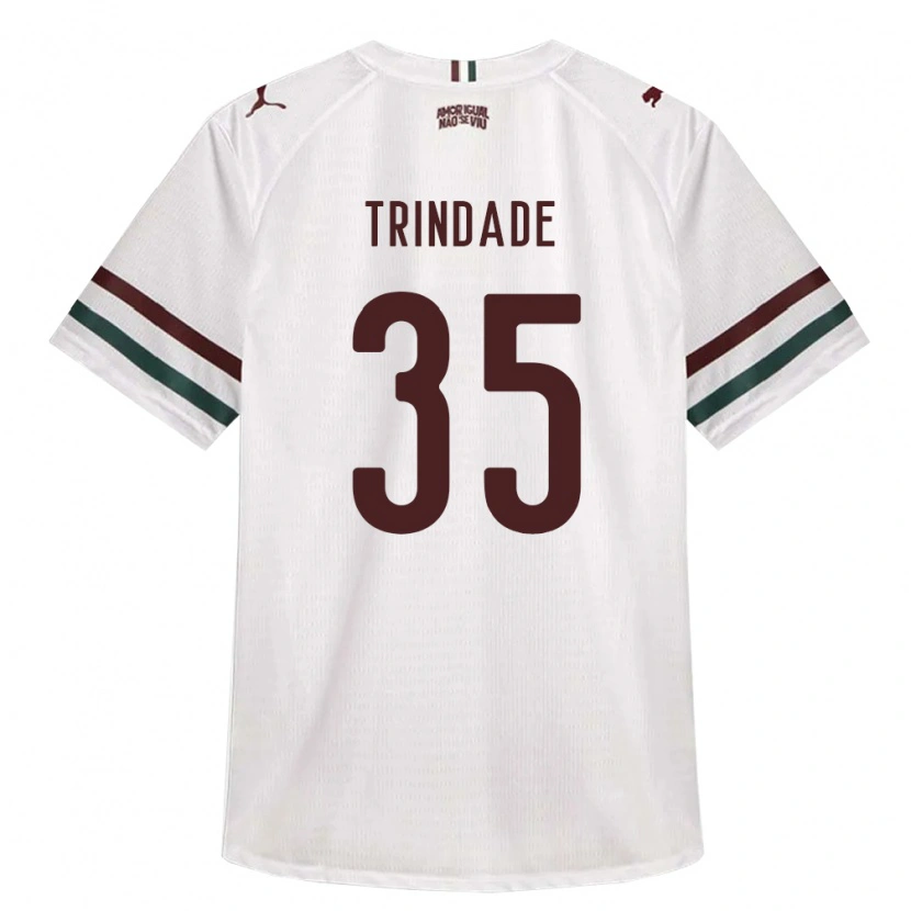 Danxen Męski Andre Trindade #35 Biały Zielony Burgundia Wyjazdowa Koszulka 2026/27 Koszulki Klubowe